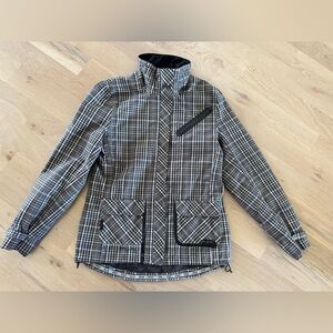 Helly Hansen Black and Gray Plaid Jacket